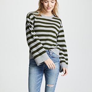Rebecca Minkoff Margo Striped Cashmere Swe…